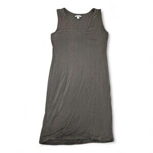 Bar‎ III Olive Sleeveless Jersey Midi Dress, Size L
